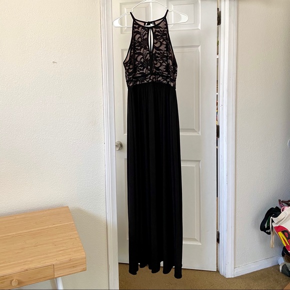 Night Way Collections Dresses & Skirts - Nightway lace halter top gown